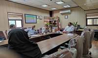 بازدید مسئولین دفتر فنی دانشگاه در راستای جانمایی دستگاه آنژیوگرافی جدید