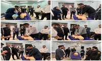 آموزش cpr به همکاران واحد حفاظت فیزیکی