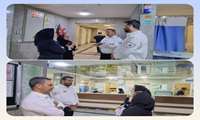 بازدید جامع EOC مرکز اورژانس استان از مرکز شهید رجایی